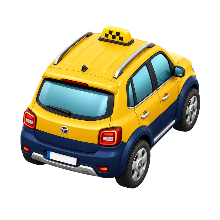 Fjord Racer's yellow taxi